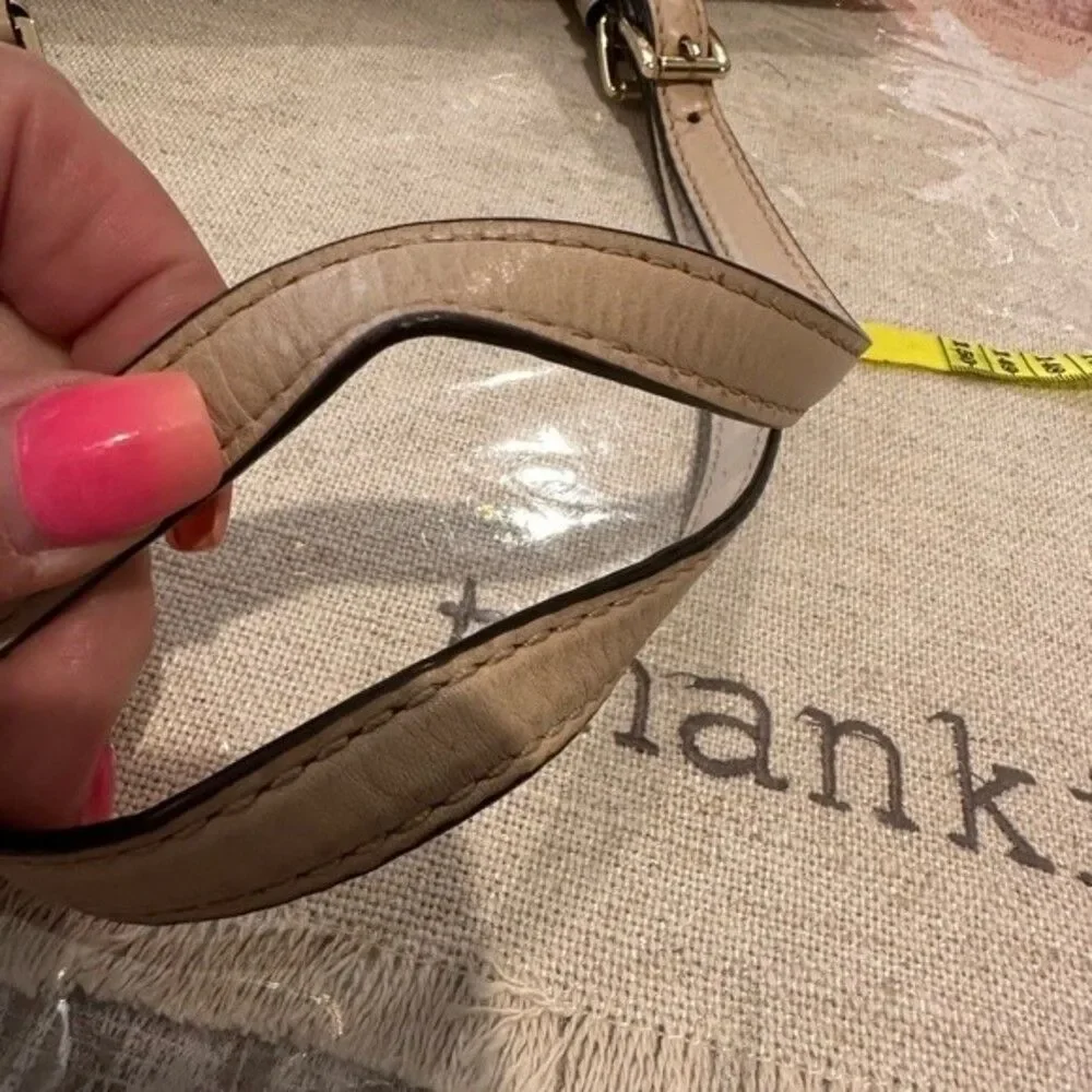 Micheal Kors white jet set logo tote bag